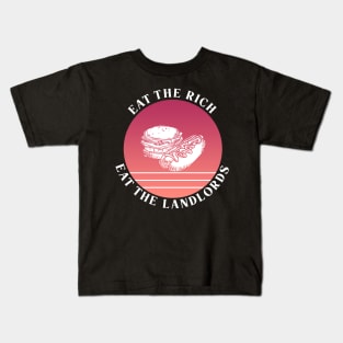 Eat The Rich Retro Cook Out Art Retro Red Summer Kids T-Shirt